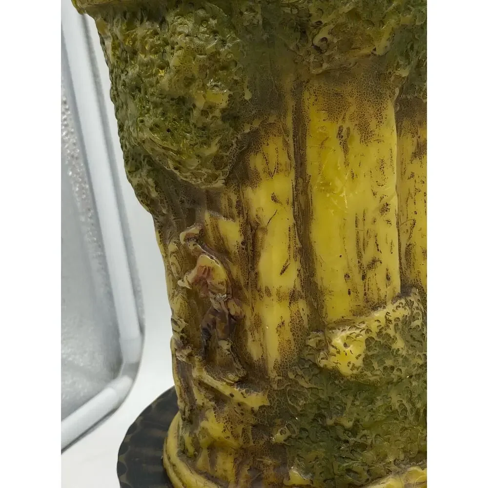 Vintage German Hand Carved Candle Johann Gunter Walldurn Badencast‎ candle stand
